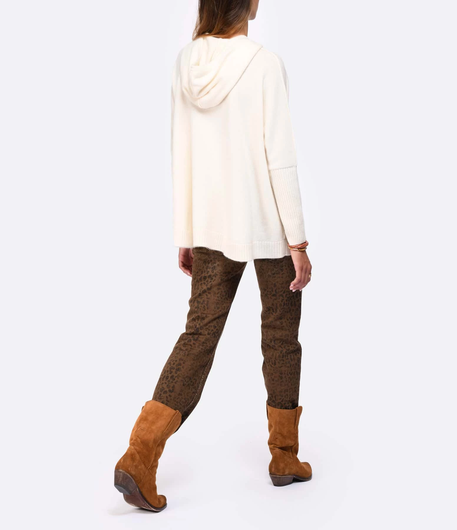 Kujten Sweatshirt Reena Oversize Cachemire Blanc – Image 5
