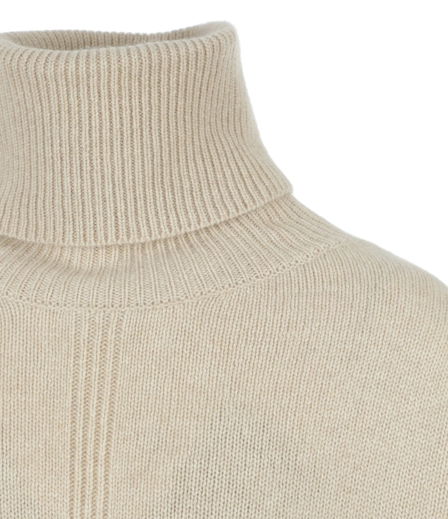 Kujten Pull Tali Col Roulé Cachemire Beige Organic – Image 2