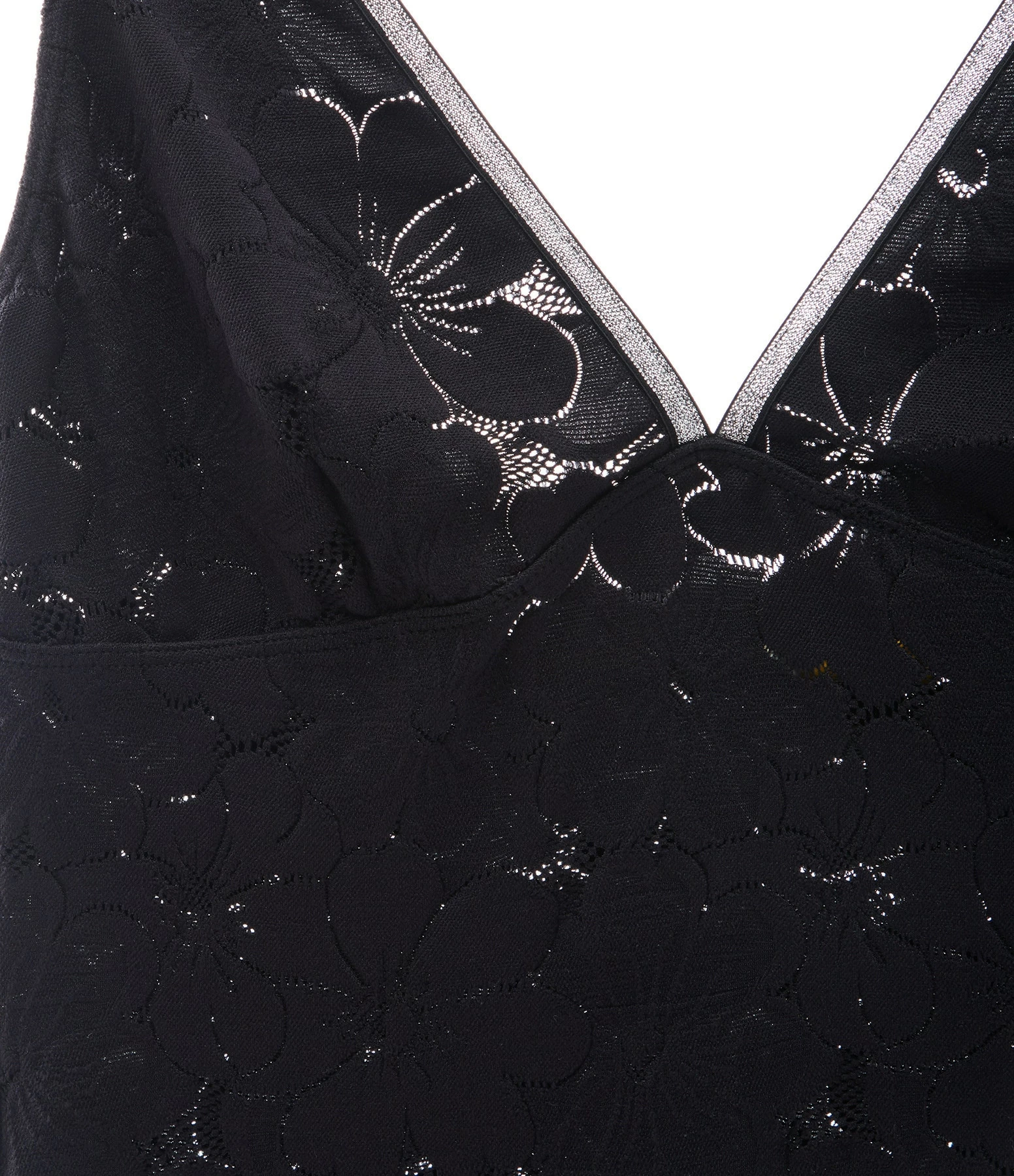 La Nouvelle Top John Dentelle Black Silver, Capsule Noël – Image 2