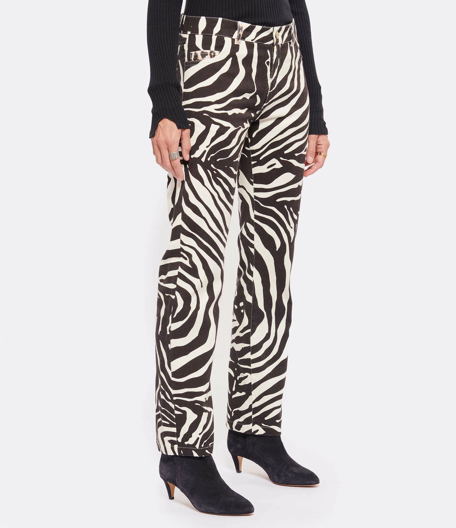 LA PRESTIC OUISTON Pantalon Yep Coton Zèbre 6 LA PRESTIC OUISTON Pantalon Yep Coton Zèbre – Image 4
