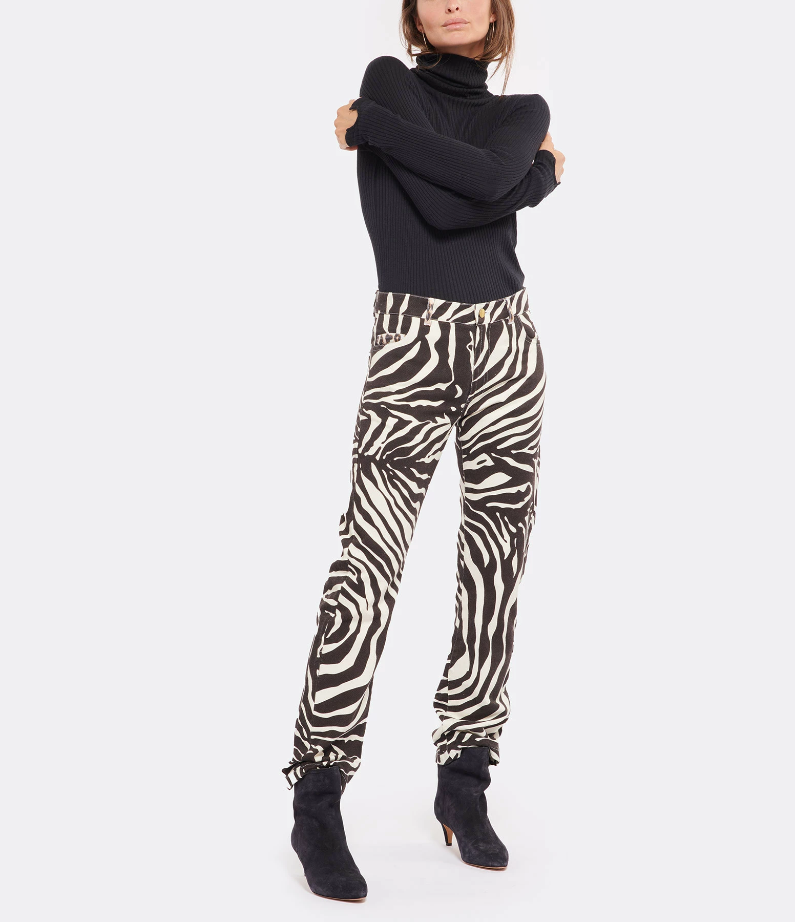 LA PRESTIC OUISTON Pantalon Yep Coton Zèbre 5 LA PRESTIC OUISTON Pantalon Yep Coton Zèbre – Image 3