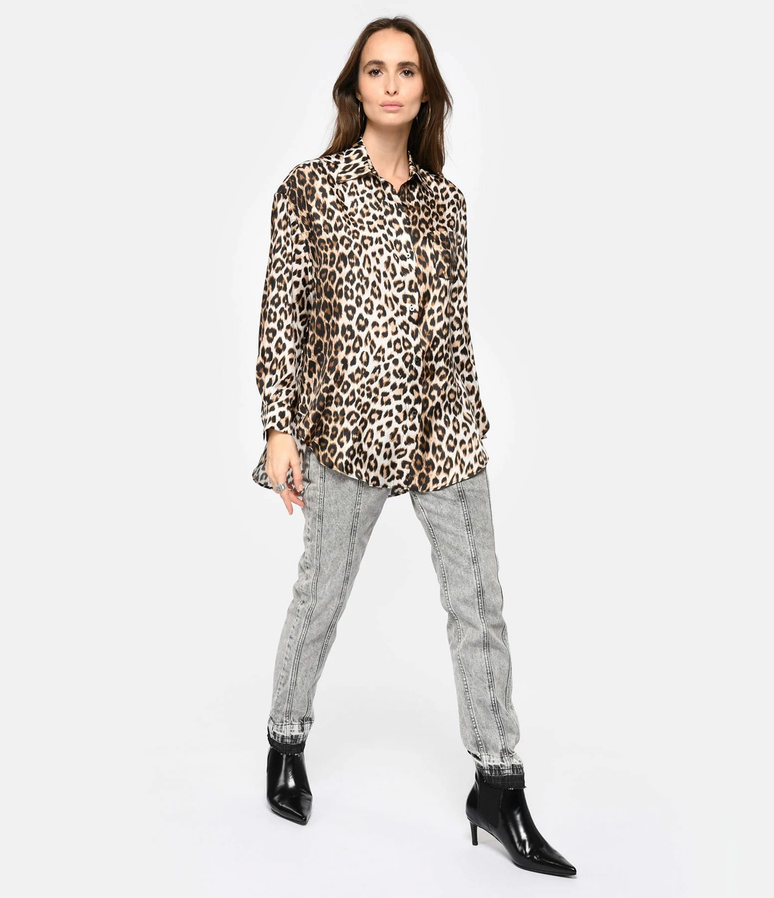 LA PRESTIC OUISTON Chemise Big Soie Panthère – Image 4