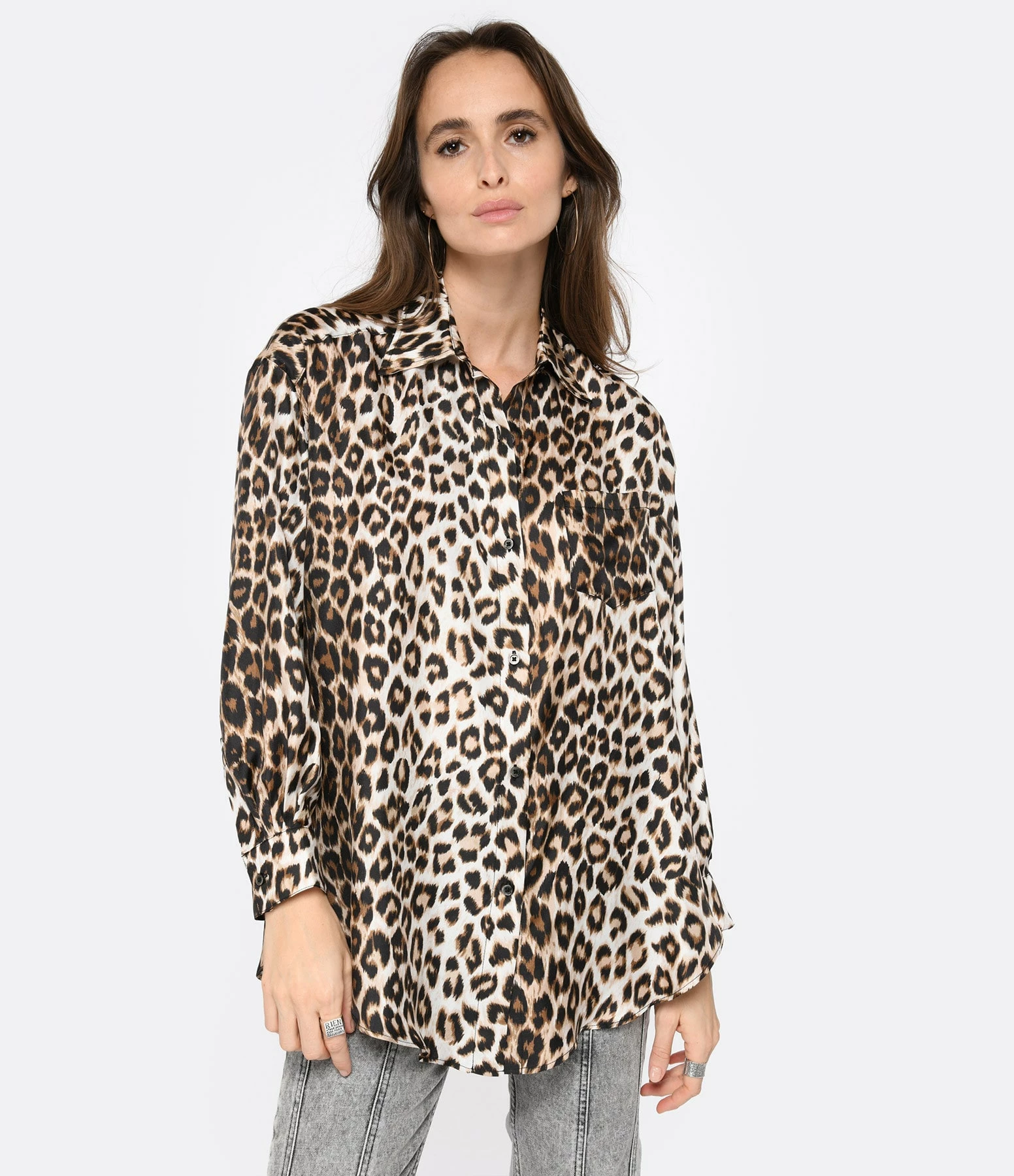 LA PRESTIC OUISTON Chemise Big Soie Panthère – Image 3