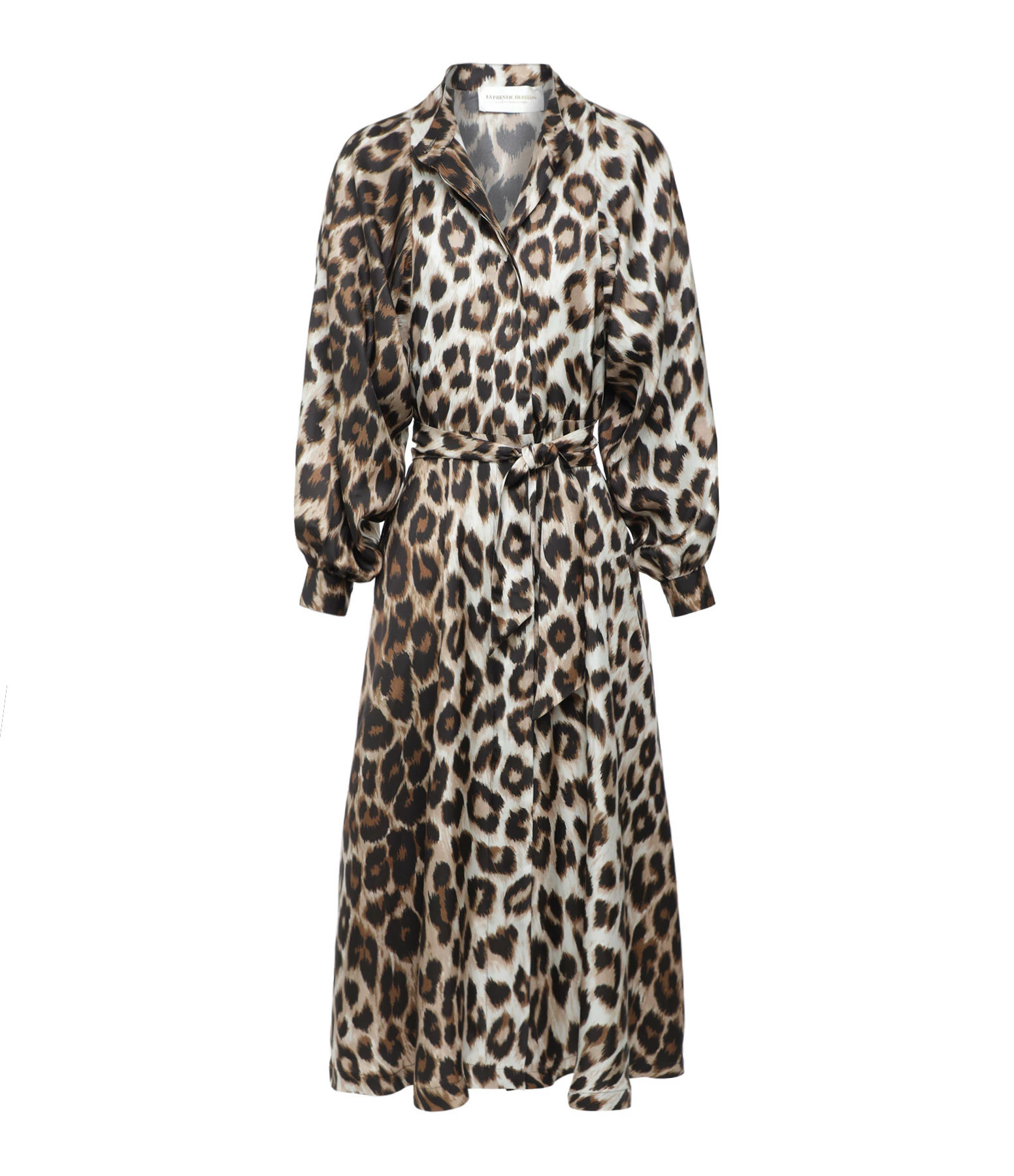 LA PRESTIC OUISTON Robe Raffaella Soie Imprimé Panthère