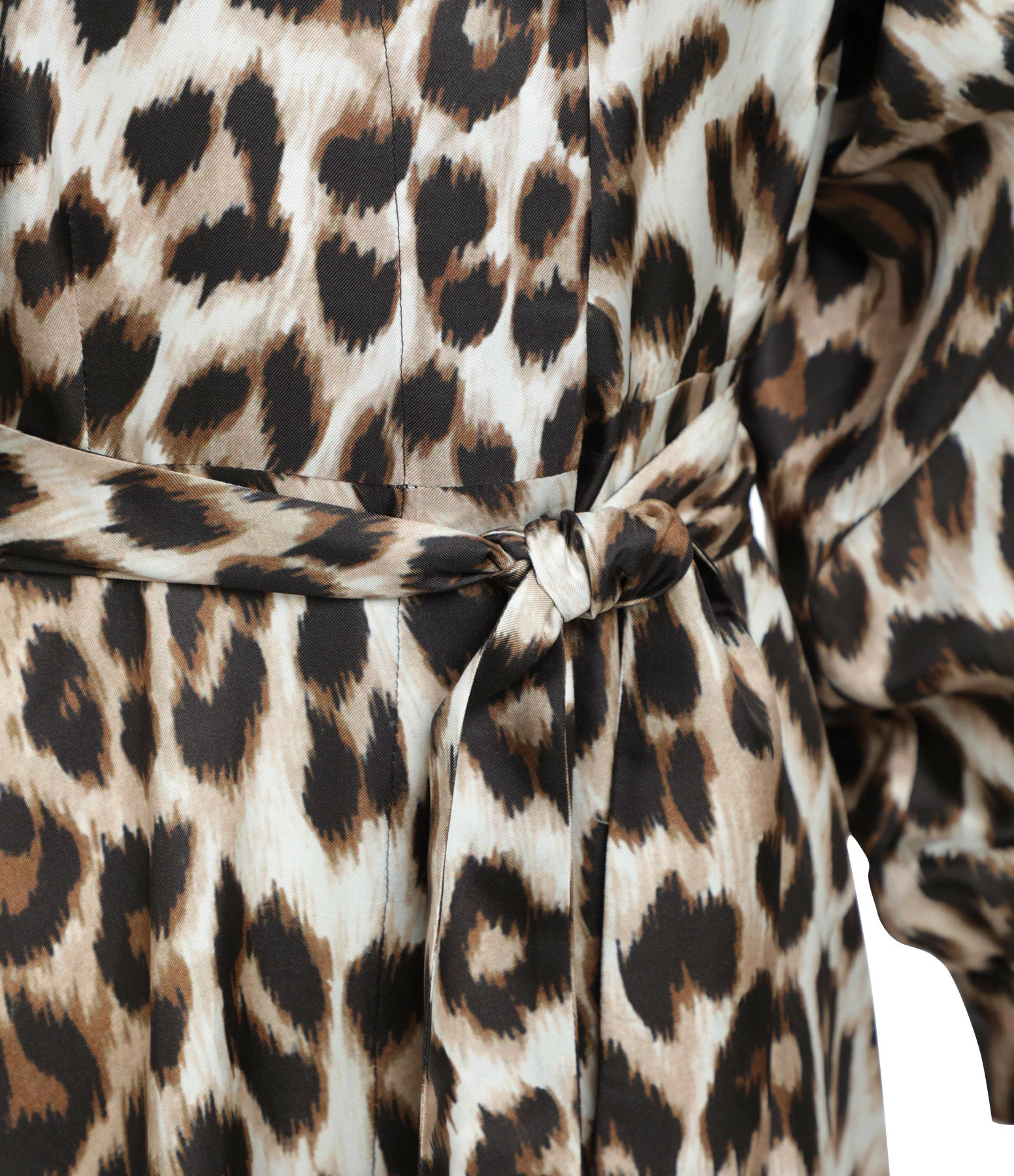 LA PRESTIC OUISTON Robe Raffaella Soie Imprimé Panthère – Image 2