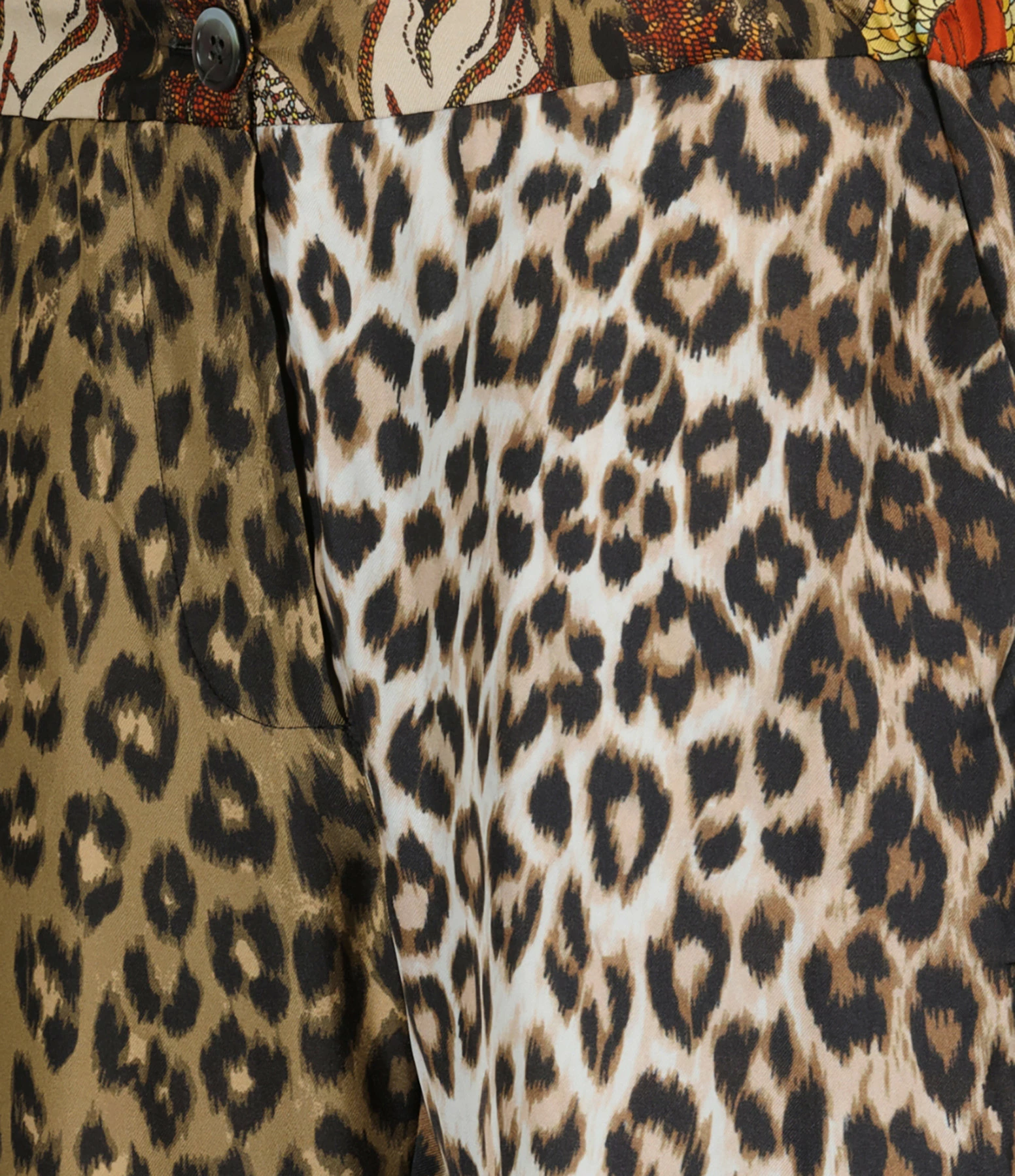 LA PRESTIC OUISTON Pantalon Lucky Soie Panthère Fauve – Image 2