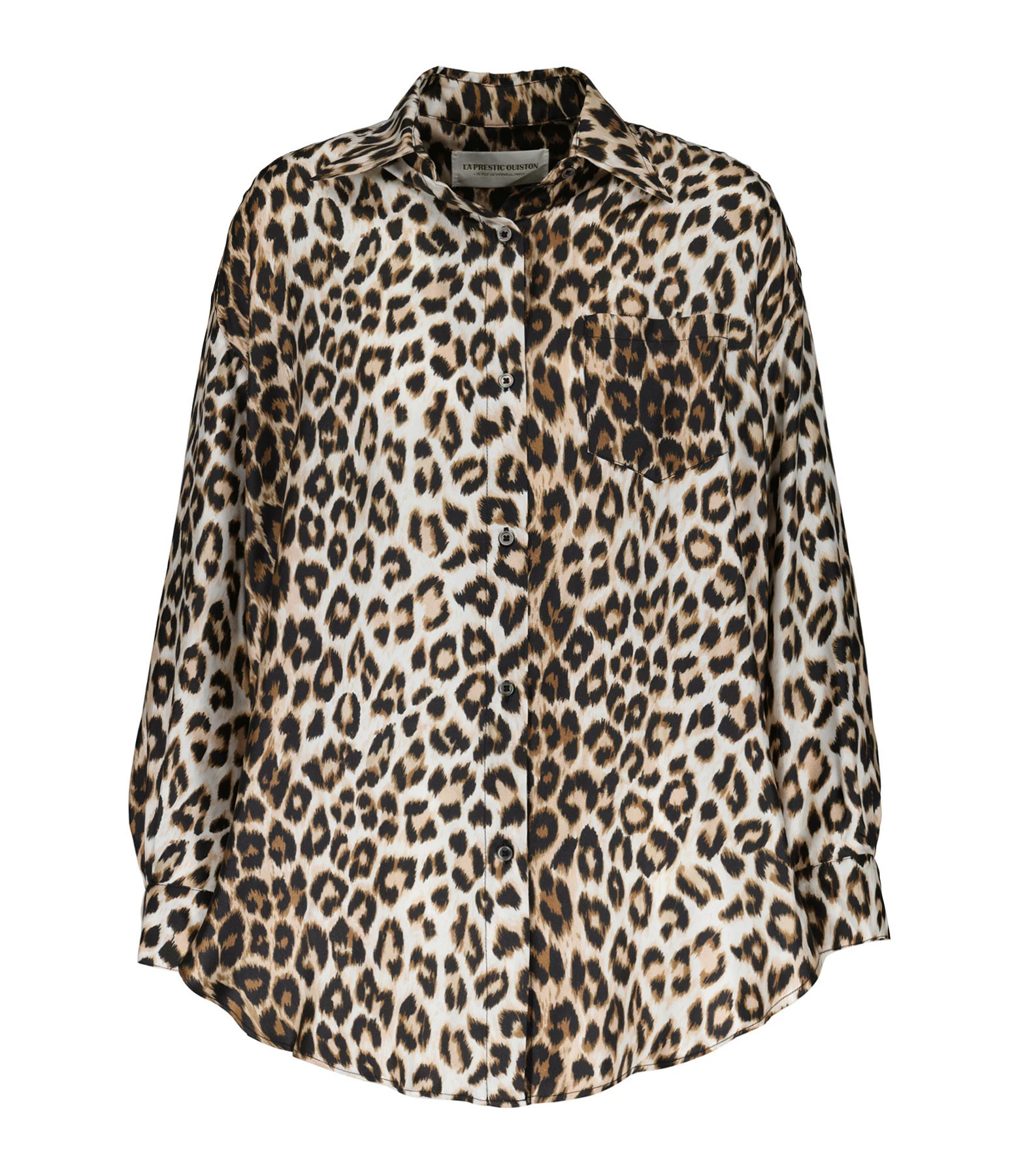 LA PRESTIC OUISTON Chemise Big Soie Panthère