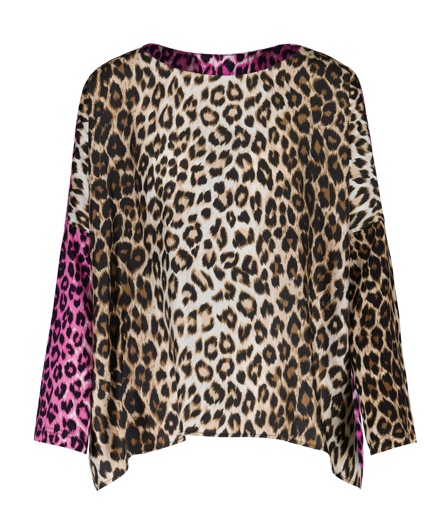 LA PRESTIC OUISTON Blouse Janine Soie Mix Panthère Rose, Exclusivité Lulli – Image 3