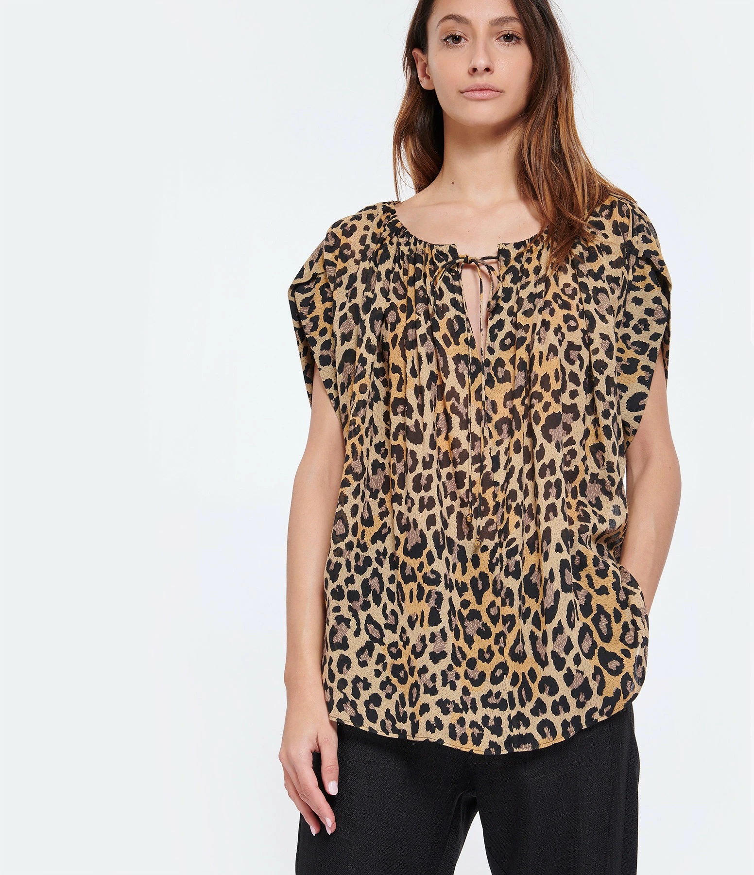 Laurence Bras Top Daffodil Coton Leopard – Image 3