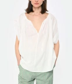 Laurence Bras Chemise Daffodil Coton Blanc 9 Laurence Bras Chemise Daffodil Coton Blanc -Boutique de vente ZIMMERMANN lbras look20230223 278