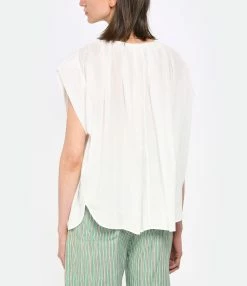 Laurence Bras Chemise Daffodil Coton Blanc 11 Laurence Bras Chemise Daffodil Coton Blanc -Boutique de vente ZIMMERMANN lbras look20230223 281