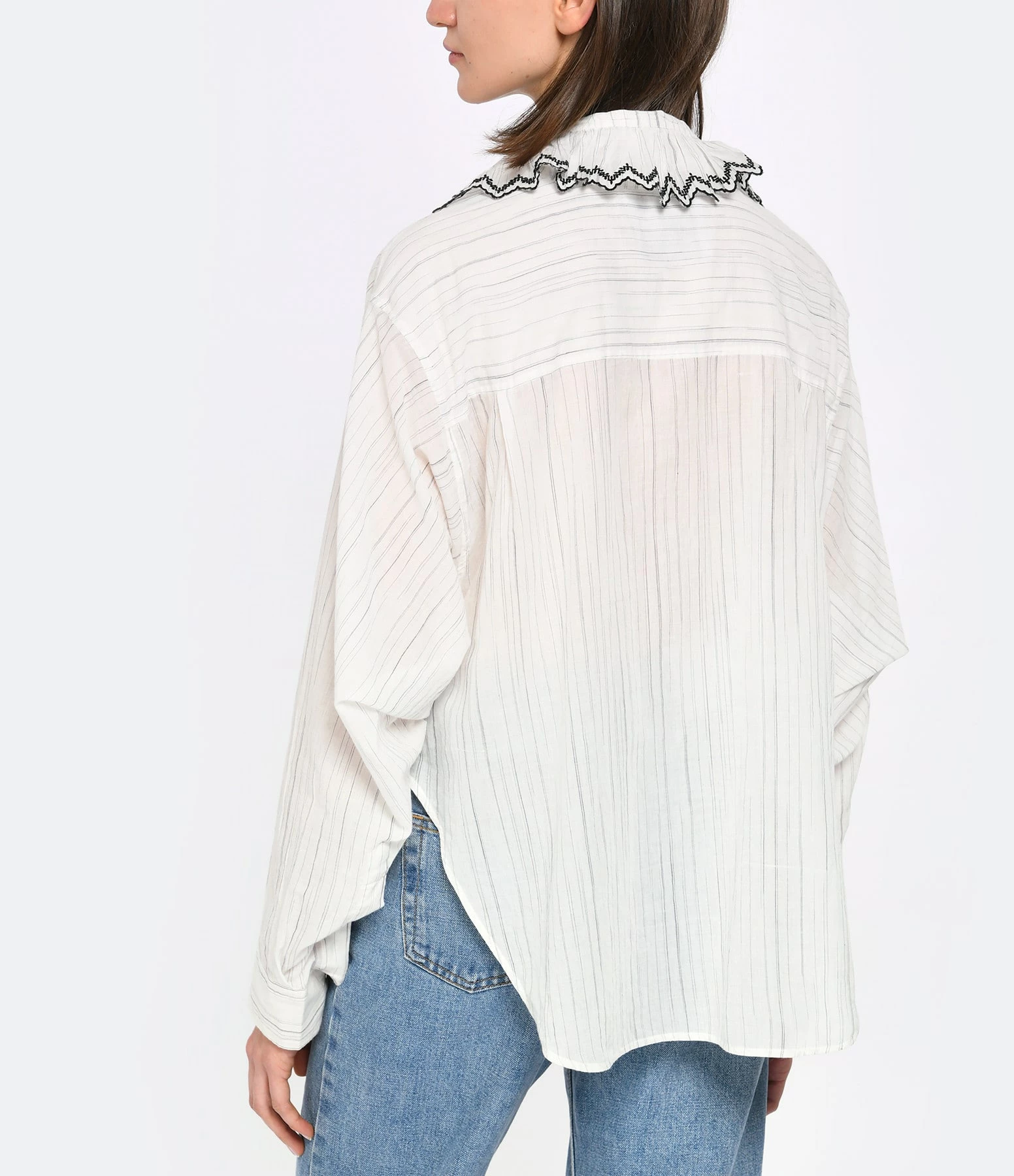 Laurence Bras Blouse Camping Coton Blanc – Image 5