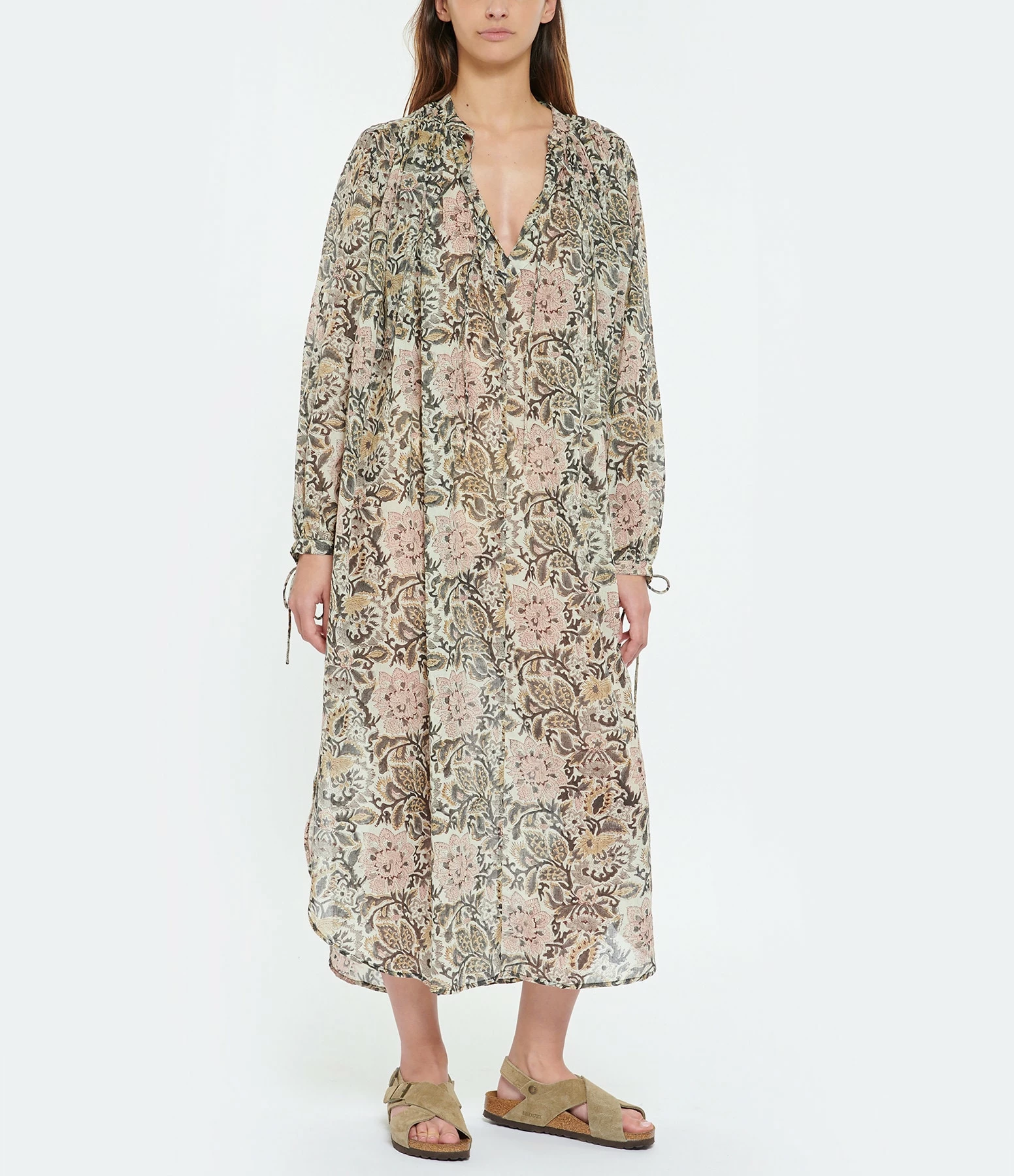 Laurence Bras Robe Coton New Cigarette Coton Fleur 5 Laurence Bras Robe Coton New Cigarette Coton Fleur – Image 3