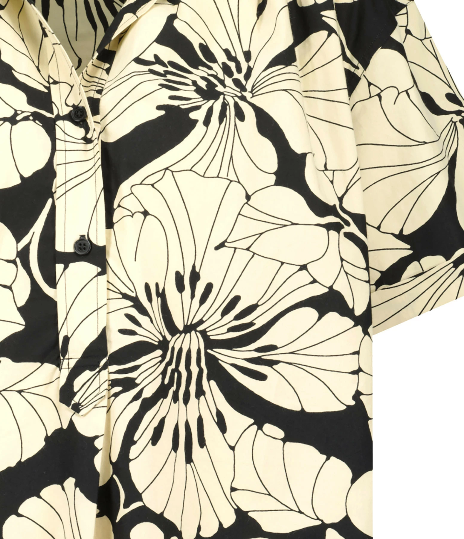 Laurence Bras Robe Aloo Coton Imprimé Beige Noir – Image 2