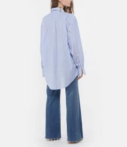 LES FÉLICITÉS Chemise Coton Bleu Avec Pierres De Protection -Boutique de vente ZIMMERMANN lesfe look20210126 371