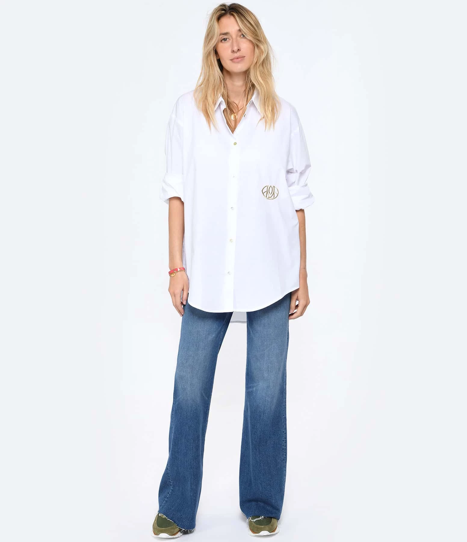 LES FÉLICITÉS Chemise Félicy Blanche, Pierre De Protection – Image 7