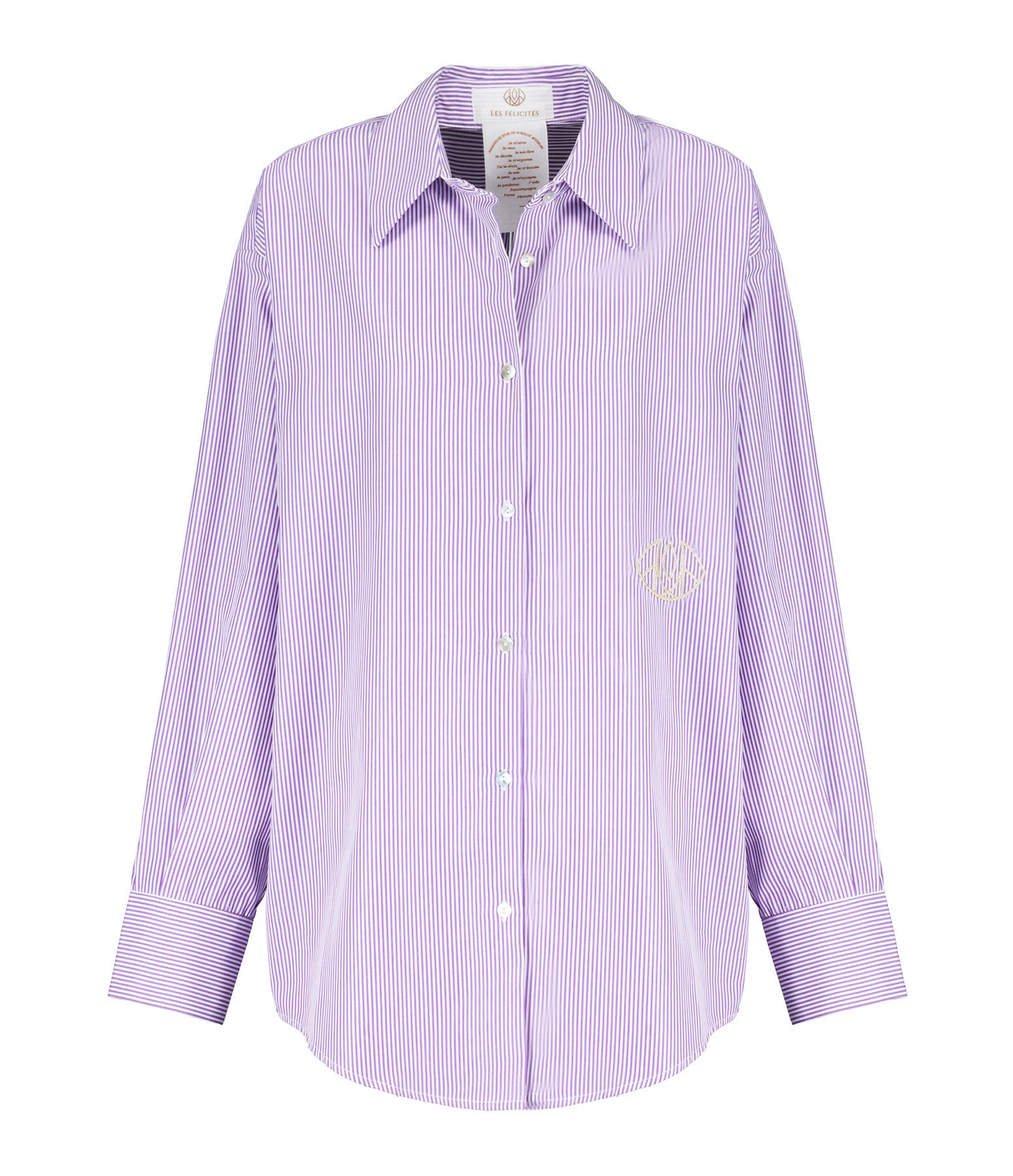 LES FÉLICITÉS Chemise Félicy Rayée Parme, Pierre De Protection