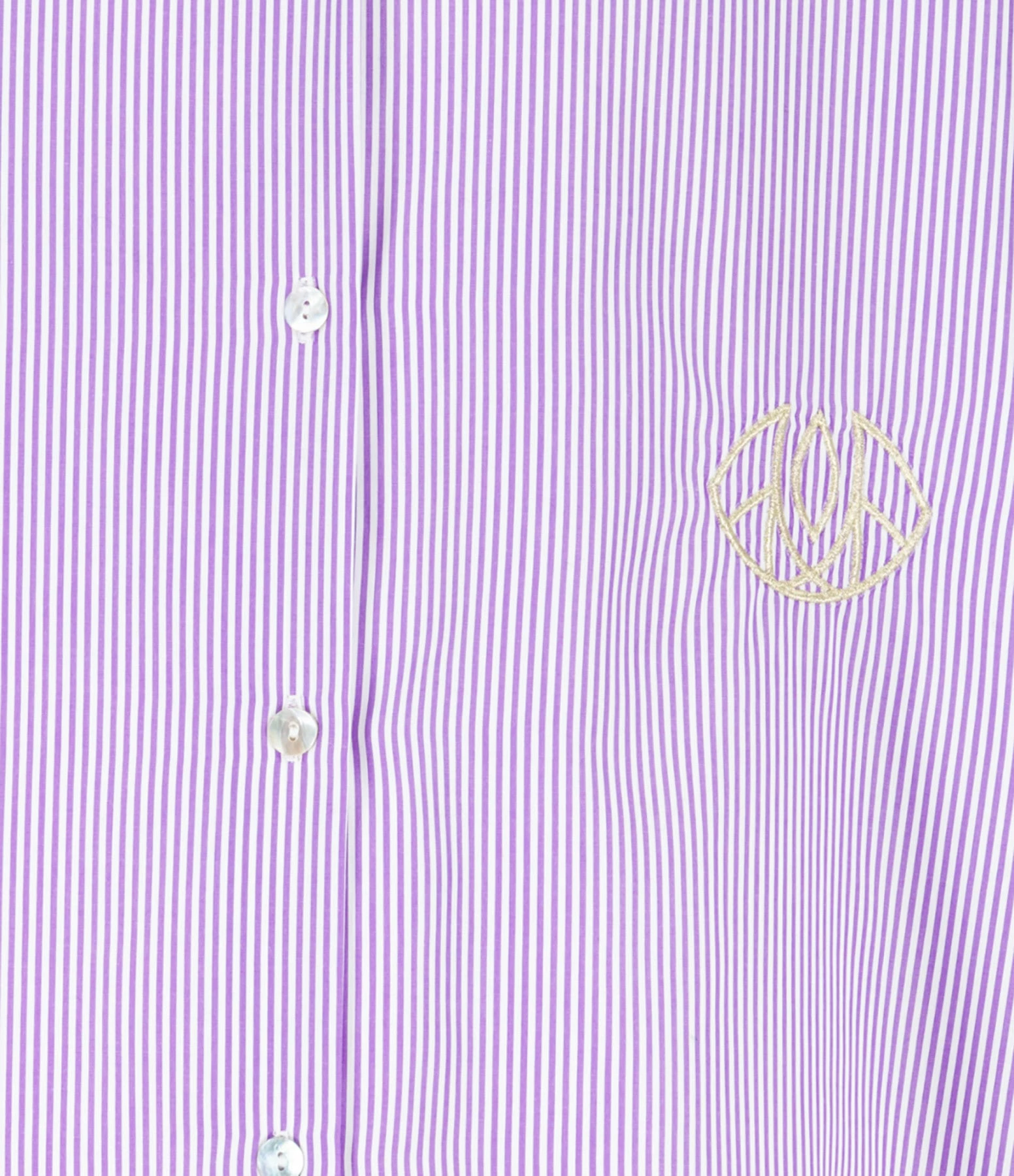 LES FÉLICITÉS Chemise Félicy Rayée Parme, Pierre De Protection – Image 2