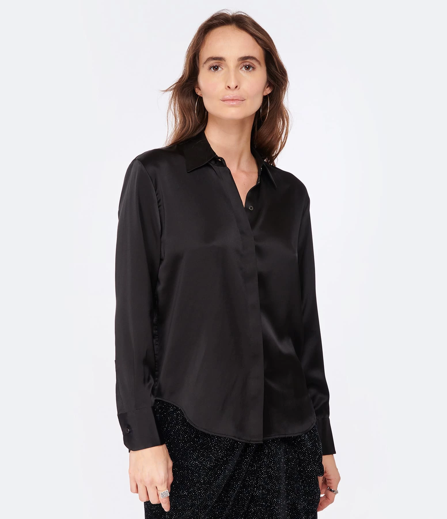 LIVY Chemise Romeo Soie Noir – Image 3