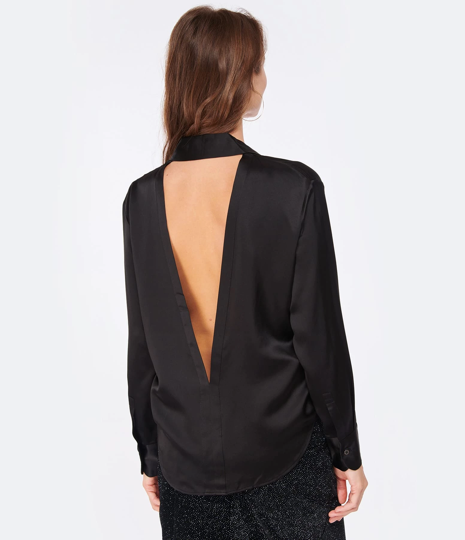 LIVY Chemise Romeo Soie Noir – Image 5