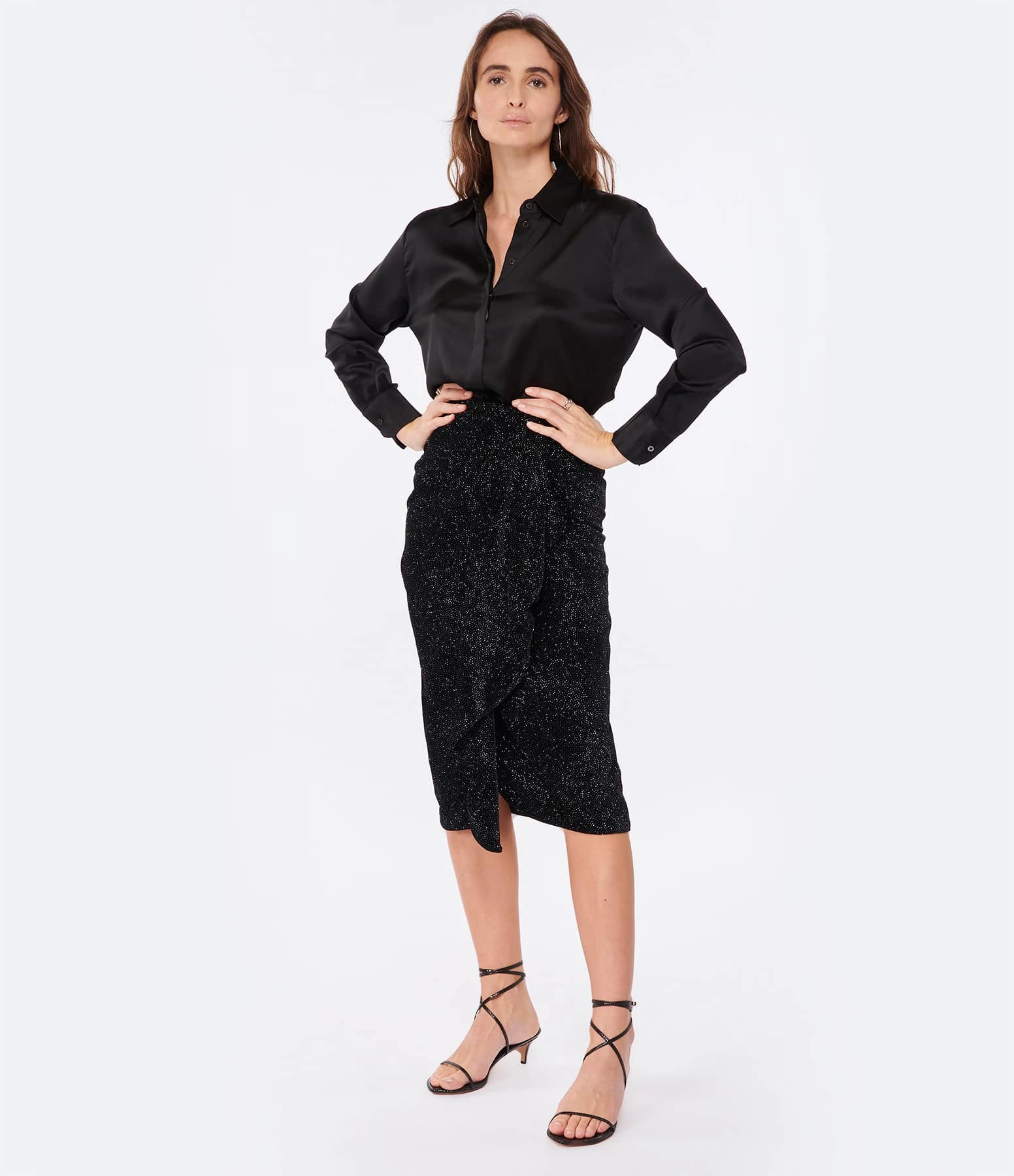 LIVY Chemise Romeo Soie Noir – Image 4