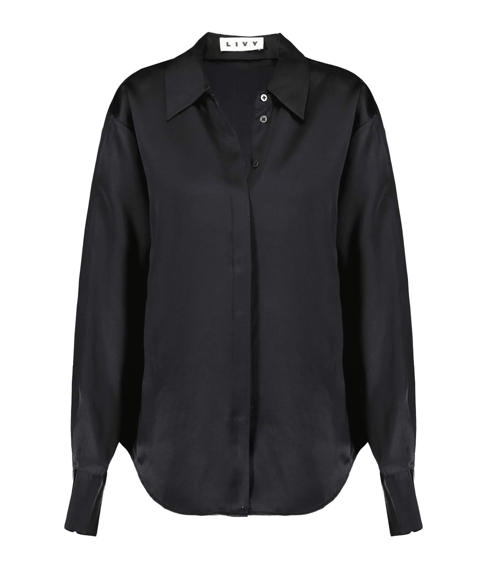 LIVY Chemise Romeo Soie Noir