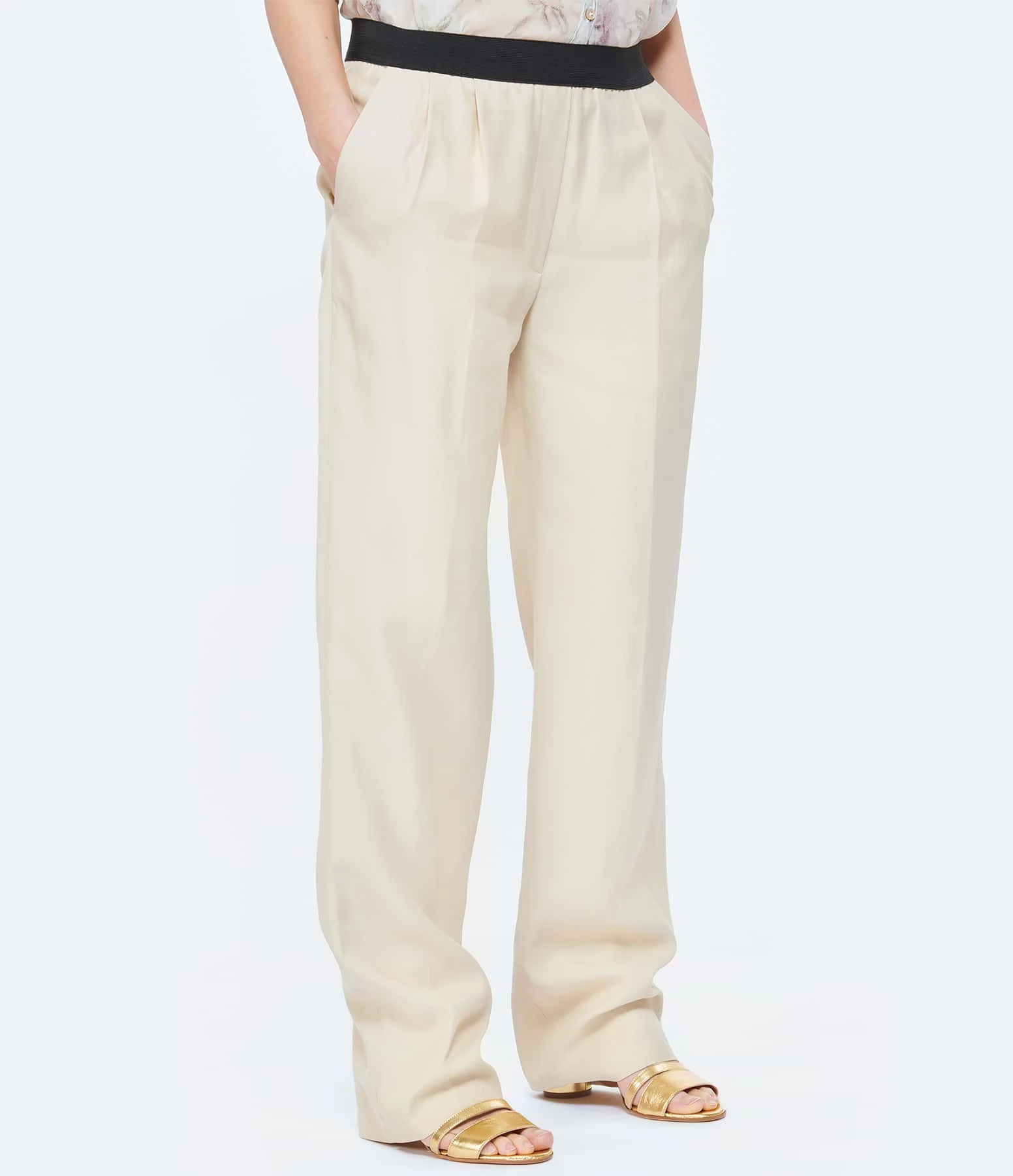 LOULOU STUDIO Pantalon Takaroa Lin Beige – Image 4