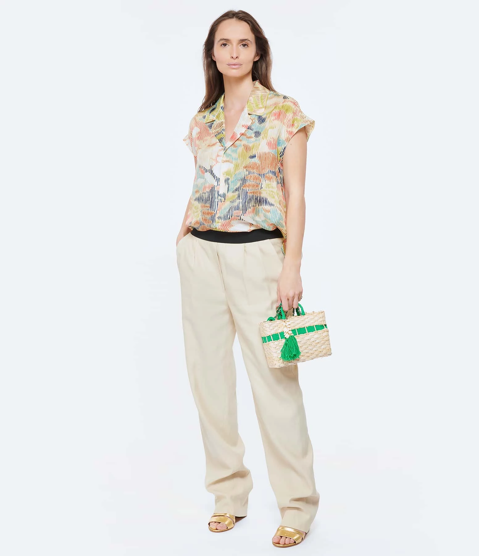 LOULOU STUDIO Pantalon Takaroa Lin Beige – Image 6