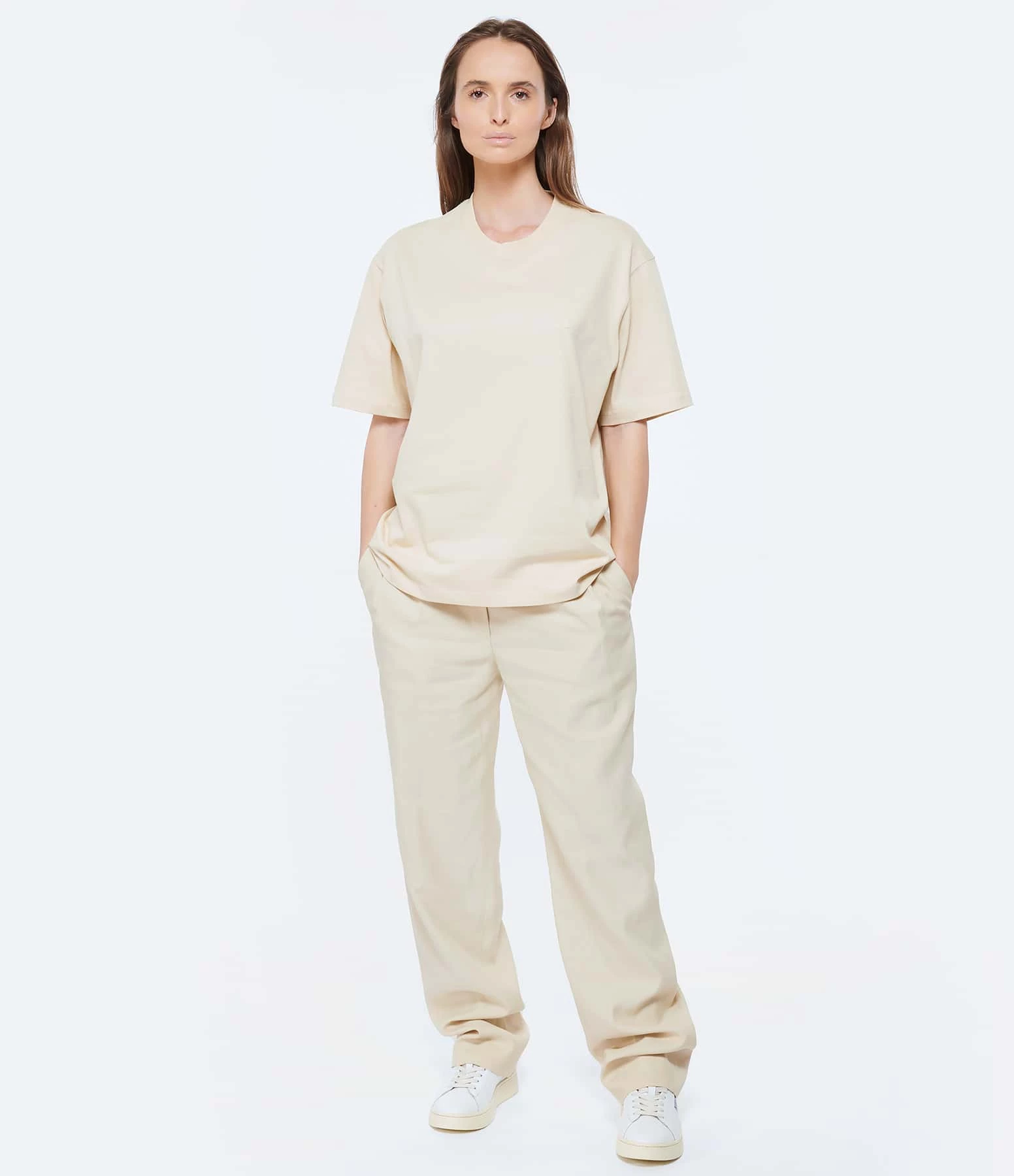 LOULOU STUDIO Pantalon Takaroa Lin Beige – Image 7