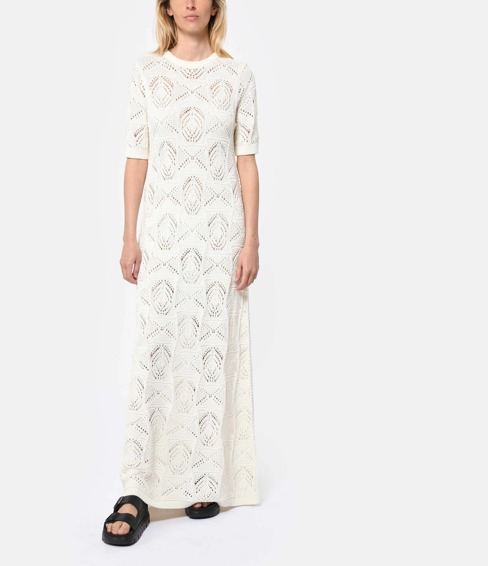 LOULOU STUDIO Robe Longue Samal Coton Ivoire – Image 2