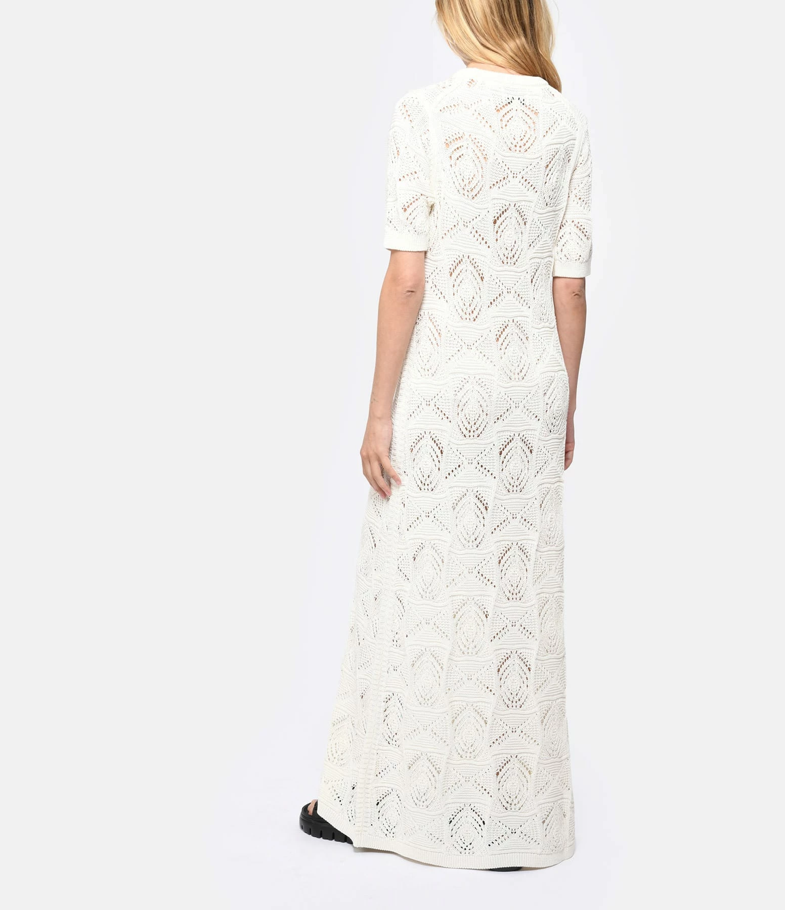 LOULOU STUDIO Robe Longue Samal Coton Ivoire – Image 3