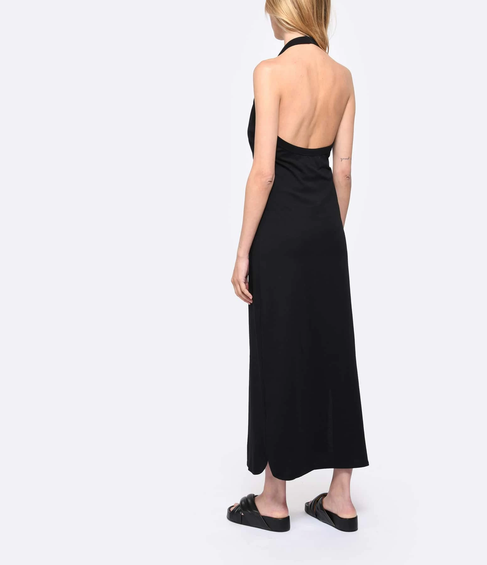 LOULOU STUDIO Robe Neami Coton Noir – Image 4