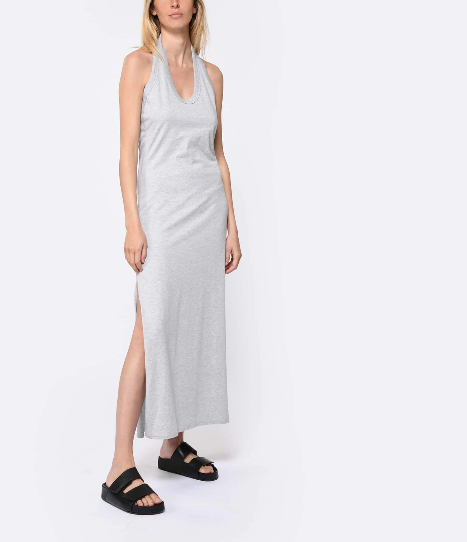 LOULOU STUDIO Robe Neami Coton Gris – Image 3