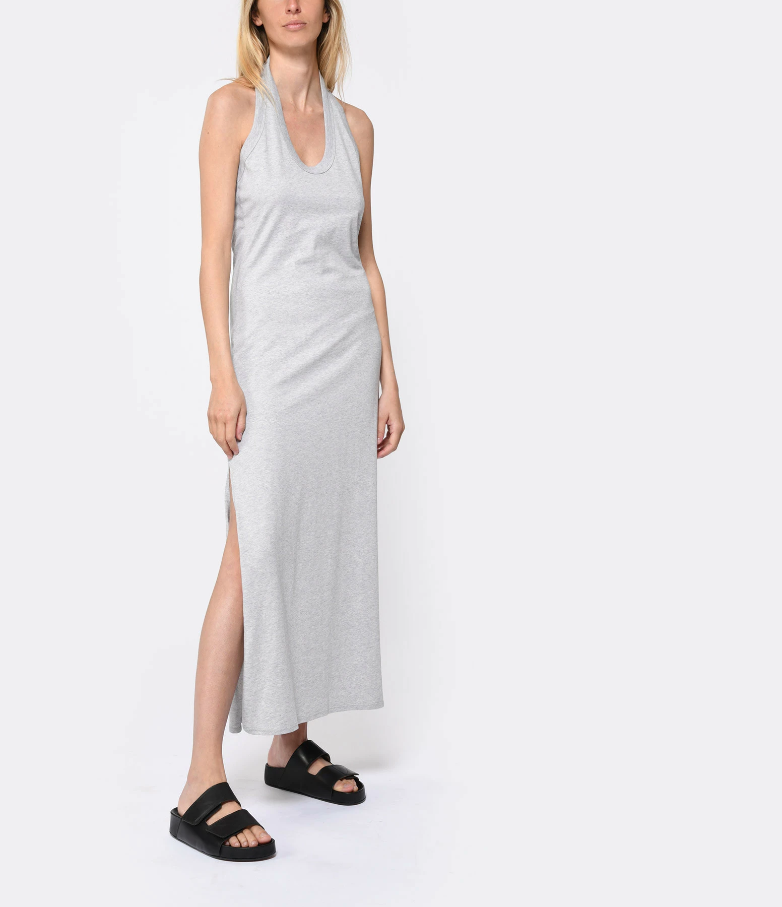 LOULOU STUDIO Robe Neami Coton Gris – Image 3