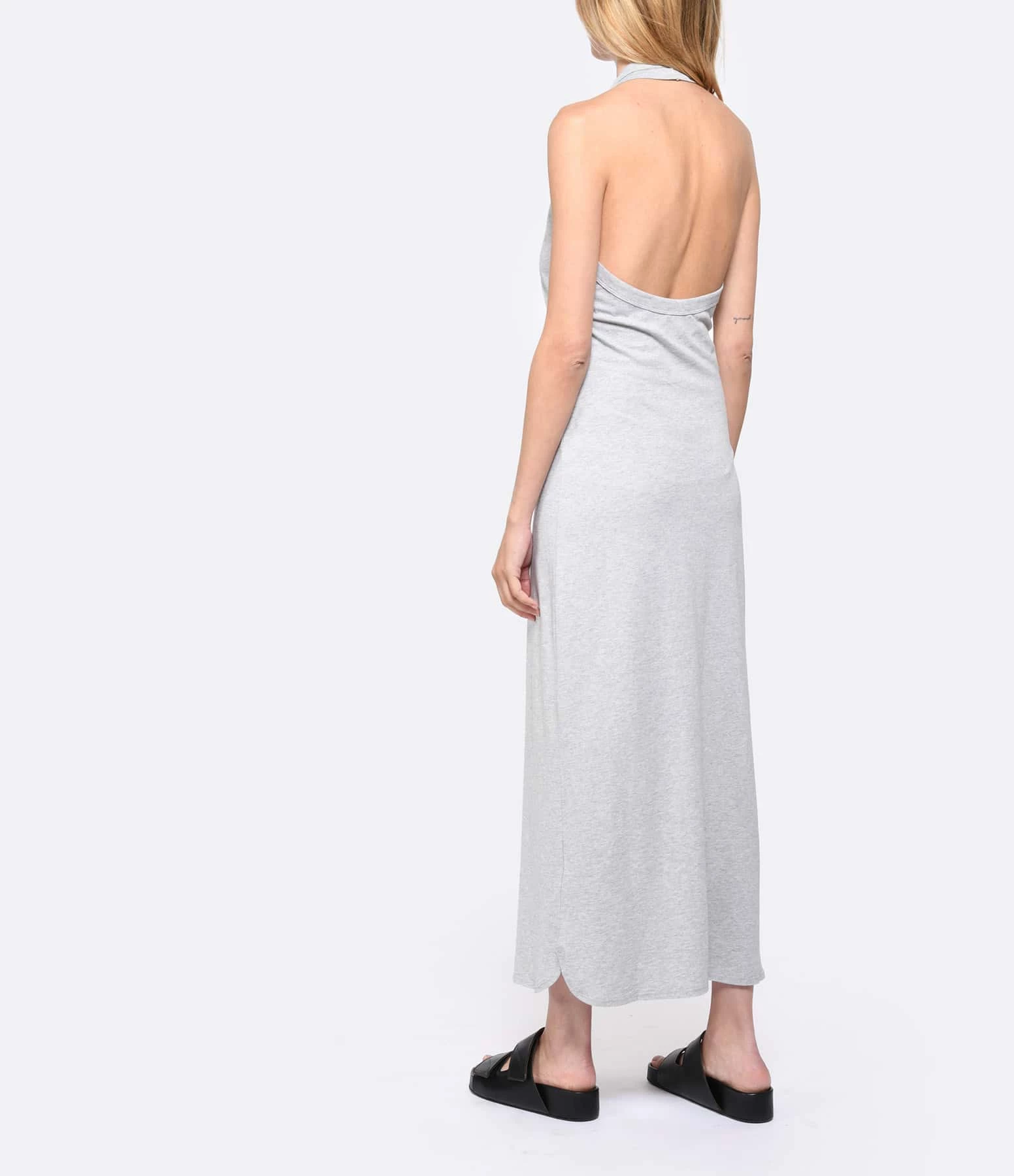 LOULOU STUDIO Robe Neami Coton Gris – Image 4