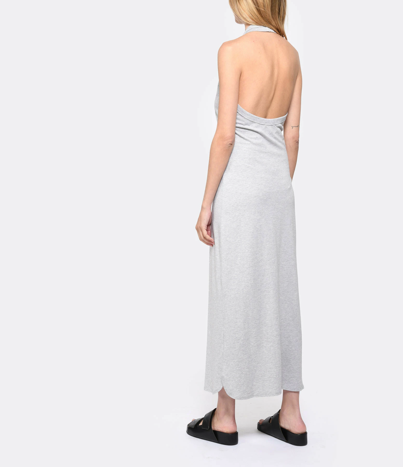 LOULOU STUDIO Robe Neami Coton Gris – Image 4