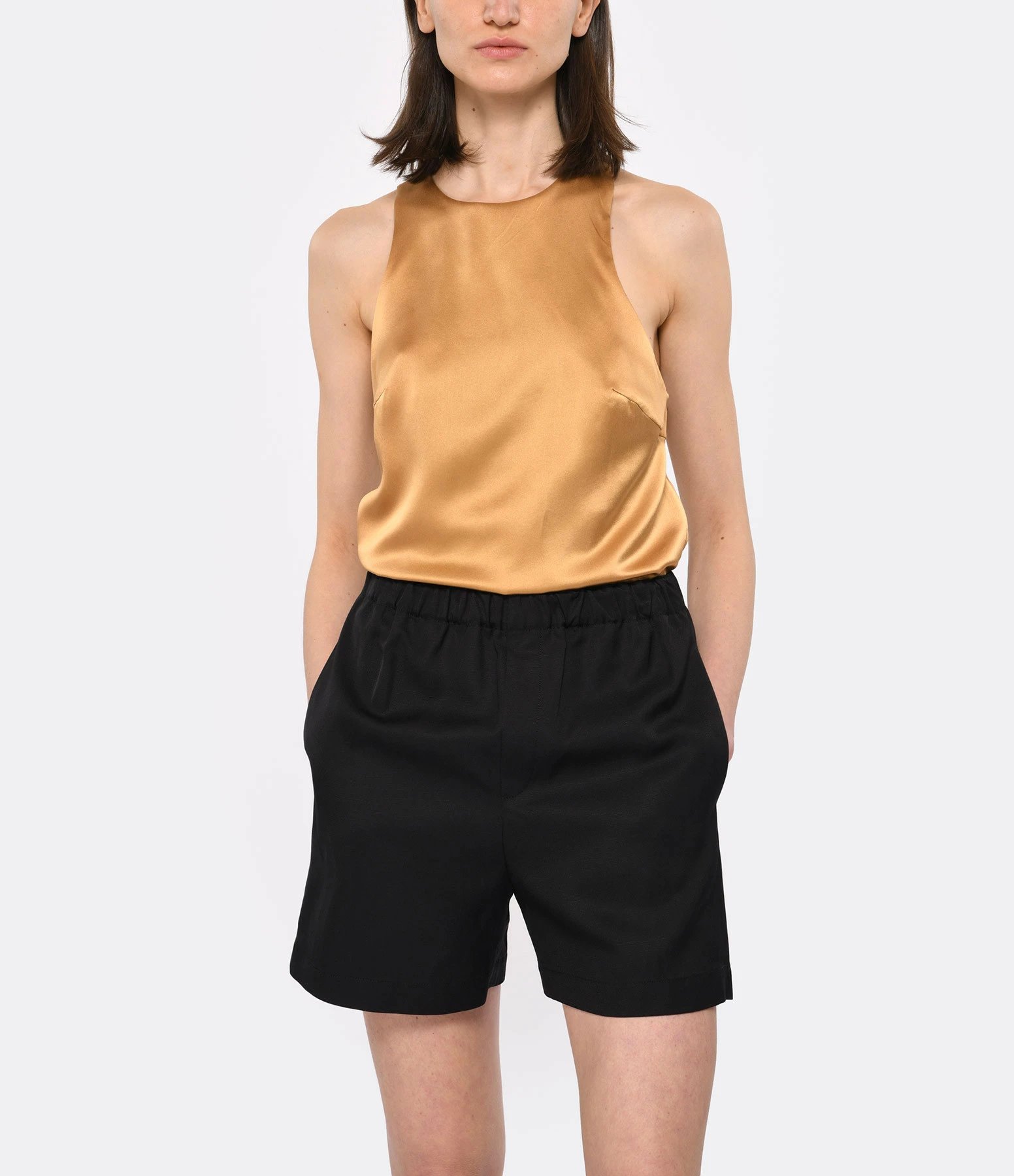 LOULOU STUDIO Short Seto Lin Noir – Image 2