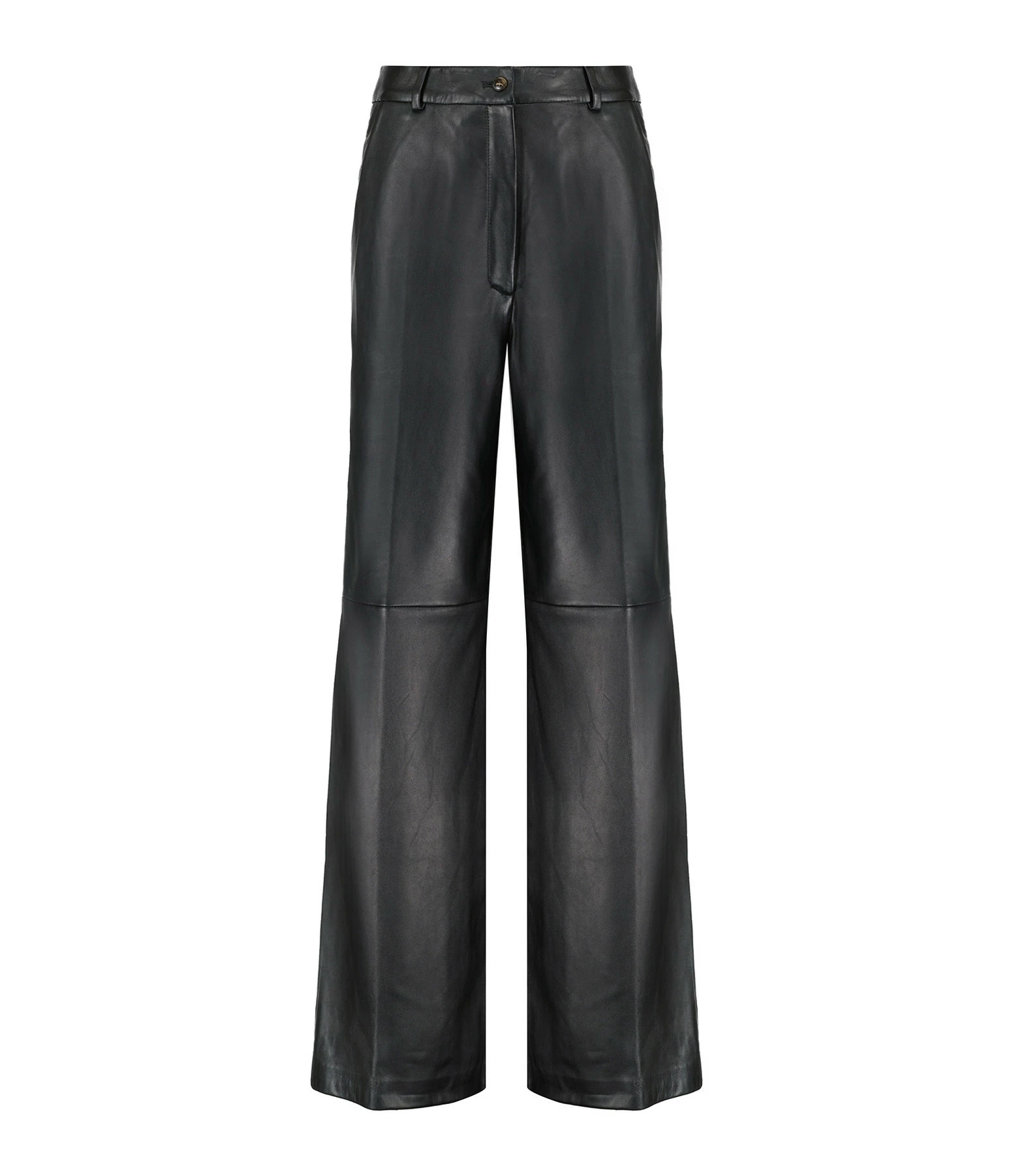 LOULOU STUDIO Pantalon Noro Large Cuir Noir