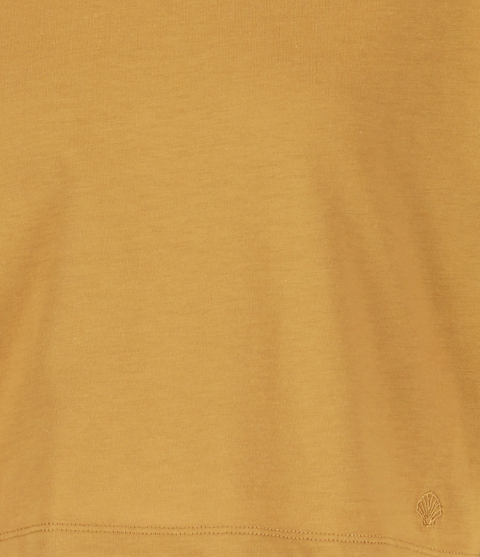 LOULOU STUDIO Tee-shirt Court Gupo Coton Camel – Image 2