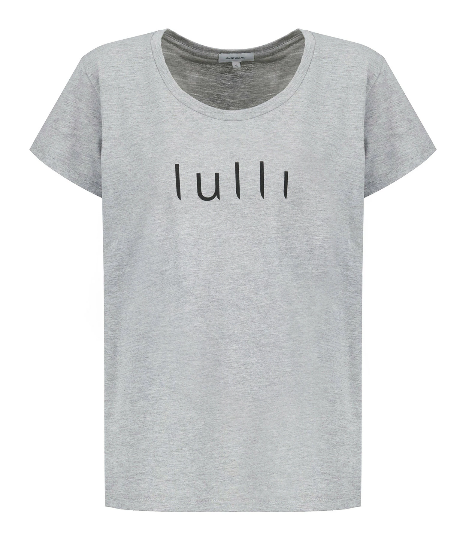 Tee-shirt Lulli Col Rond Coton Gris