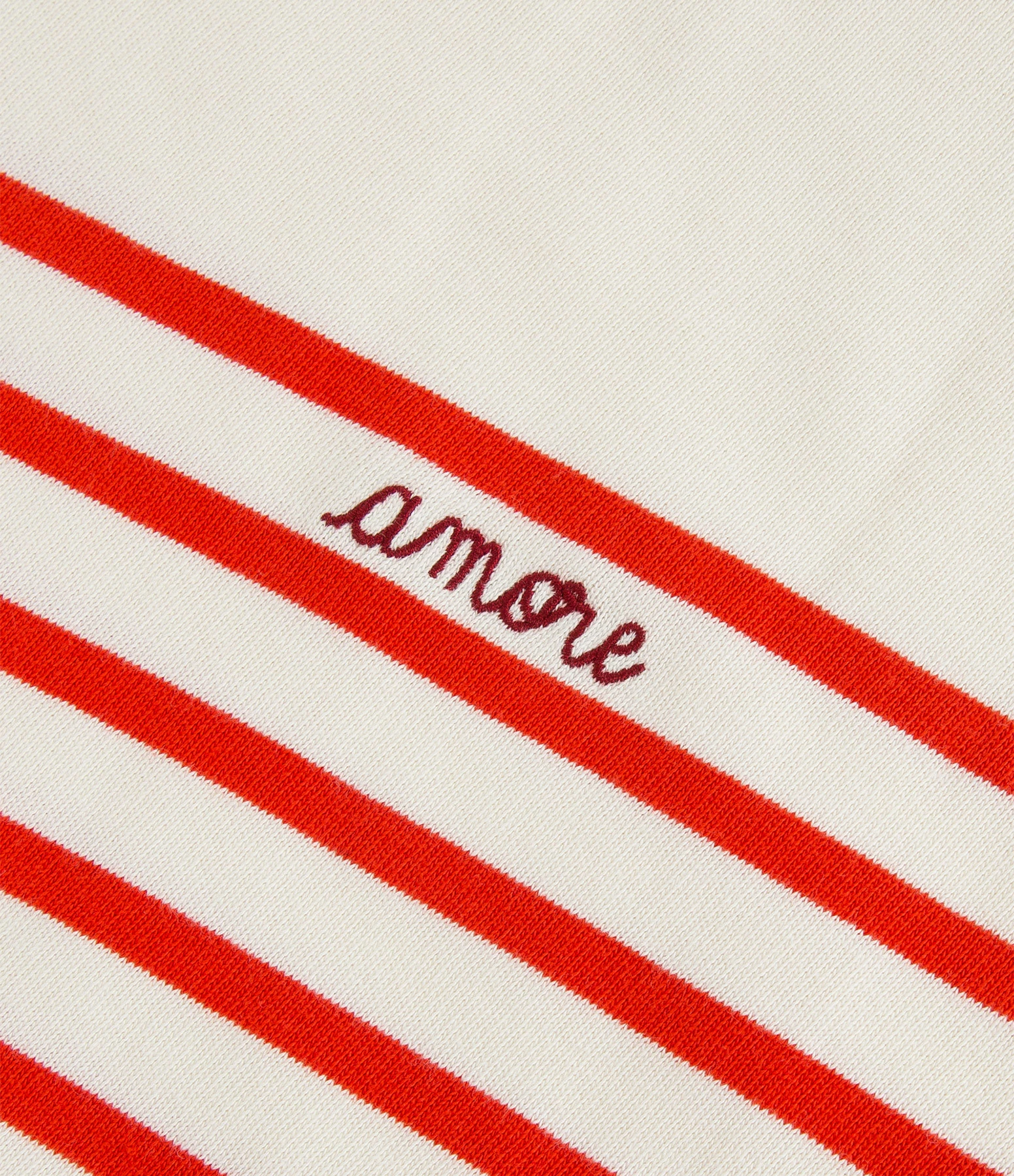 Maison Labiche Tee-shirt Cool Sailor Amore Coton Biologique Rouge Ivoire – Image 2
