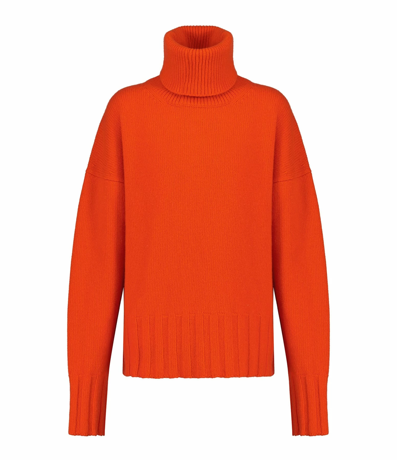 MADE IN TOMBOY Pull Ely Col Roulé Laine Orange