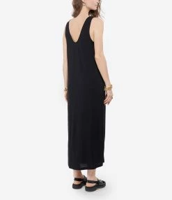 MAEVY MOUVEMENT LIBRE Robe Col V Lisa Bambou Noir 9 MAEVY MOUVEMENT LIBRE Robe Col V Lisa Bambou Noir -Boutique de vente ZIMMERMANN maevy look20220408 375 1