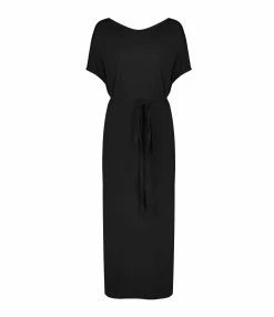 MAEVY MOUVEMENT LIBRE Robe Margo Bambou Noir