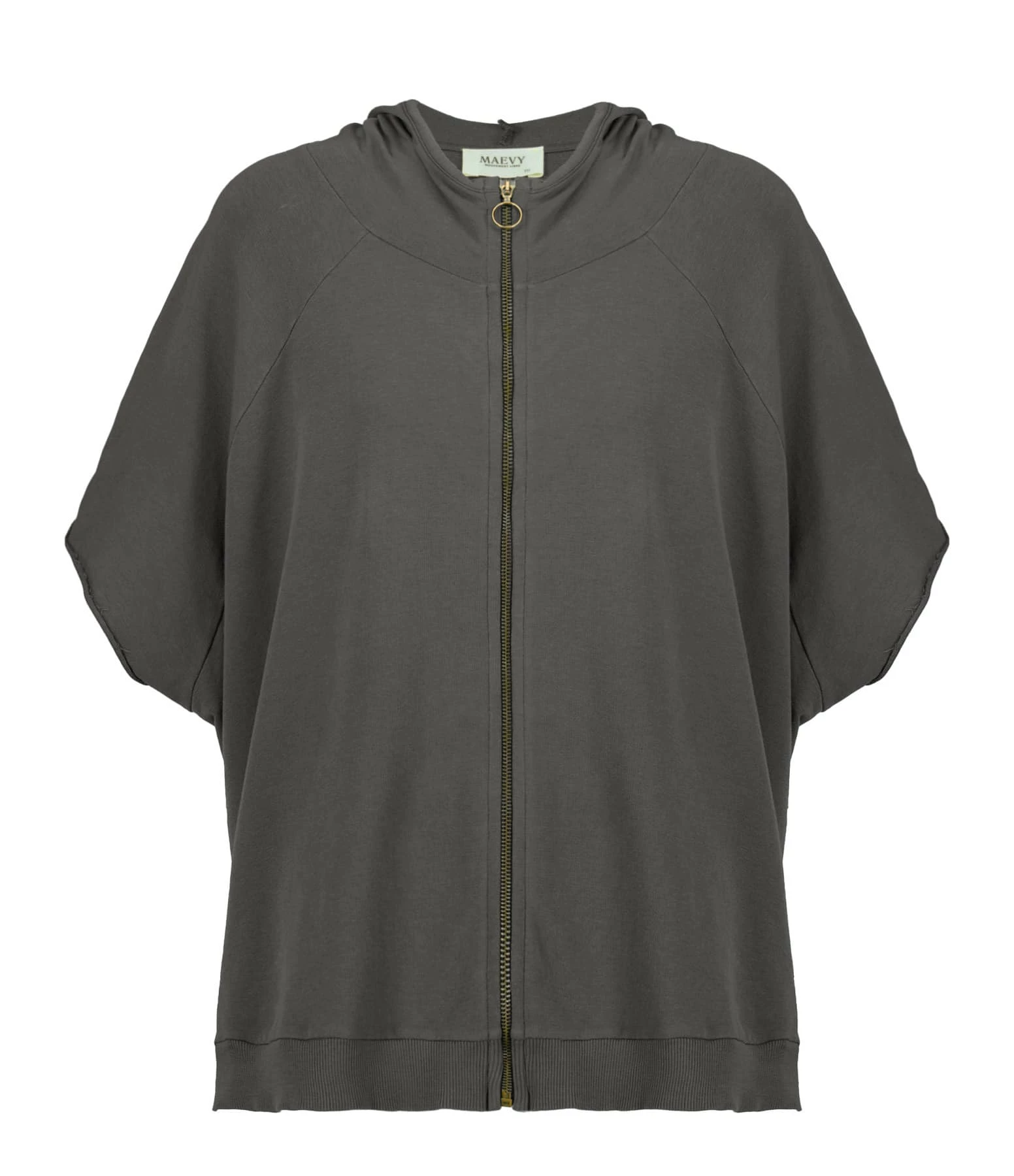 MAEVY MOUVEMENT LIBRE Sweatshirt Zip Fleece Coton Acier