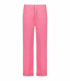 MAEVY MOUVEMENT LIBRE Pantalon Denim Rose Barbie
