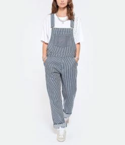 MAISON STANDARDS Salopette Berenice Coton Rayures Bleu 8 MAISON STANDARDS Salopette Berenice Coton Rayures Bleu -Boutique de vente ZIMMERMANN maiso look20210427 100