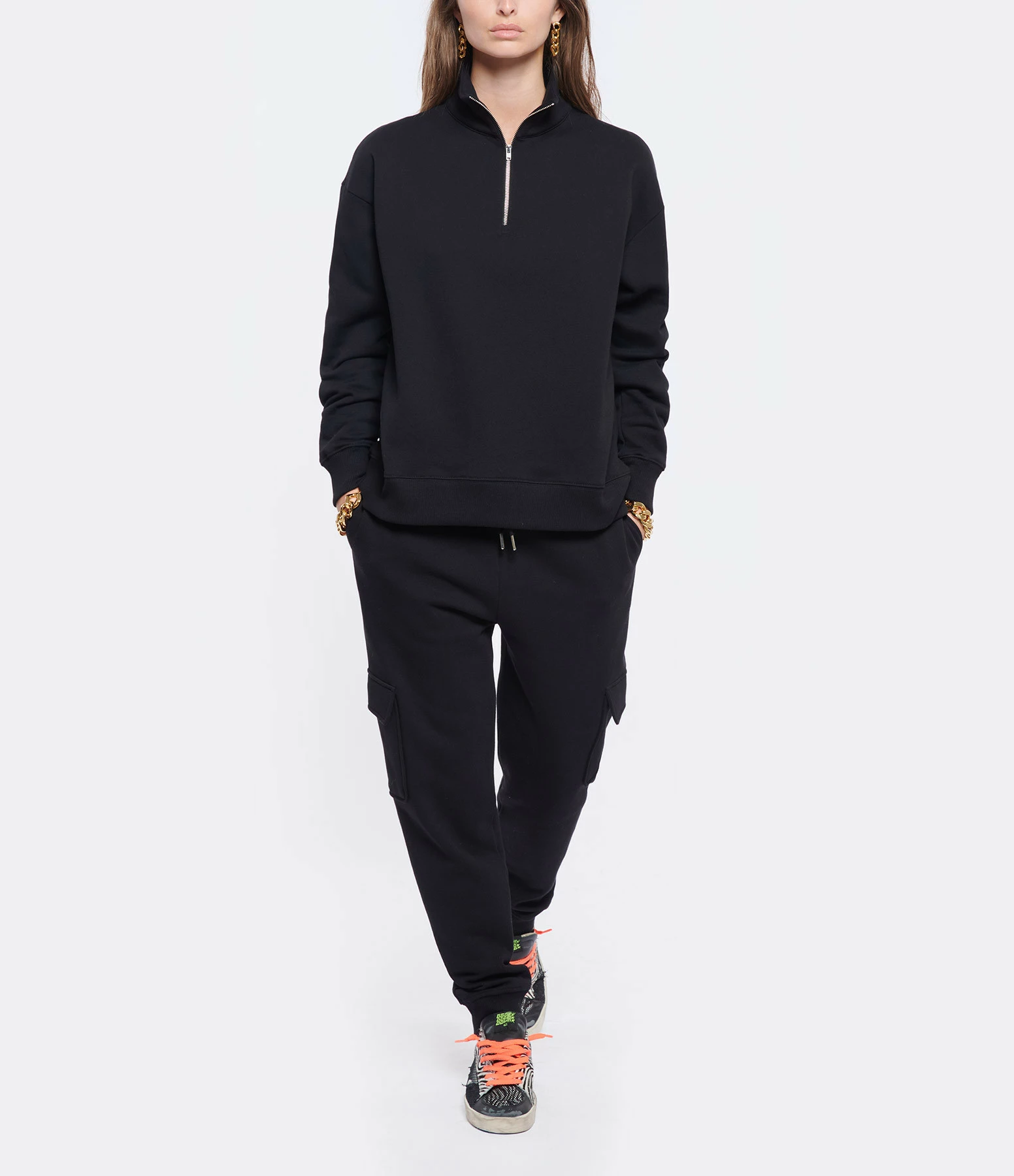 MAISON STANDARDS Sweatshirt Chiara Coton Noir – Image 3