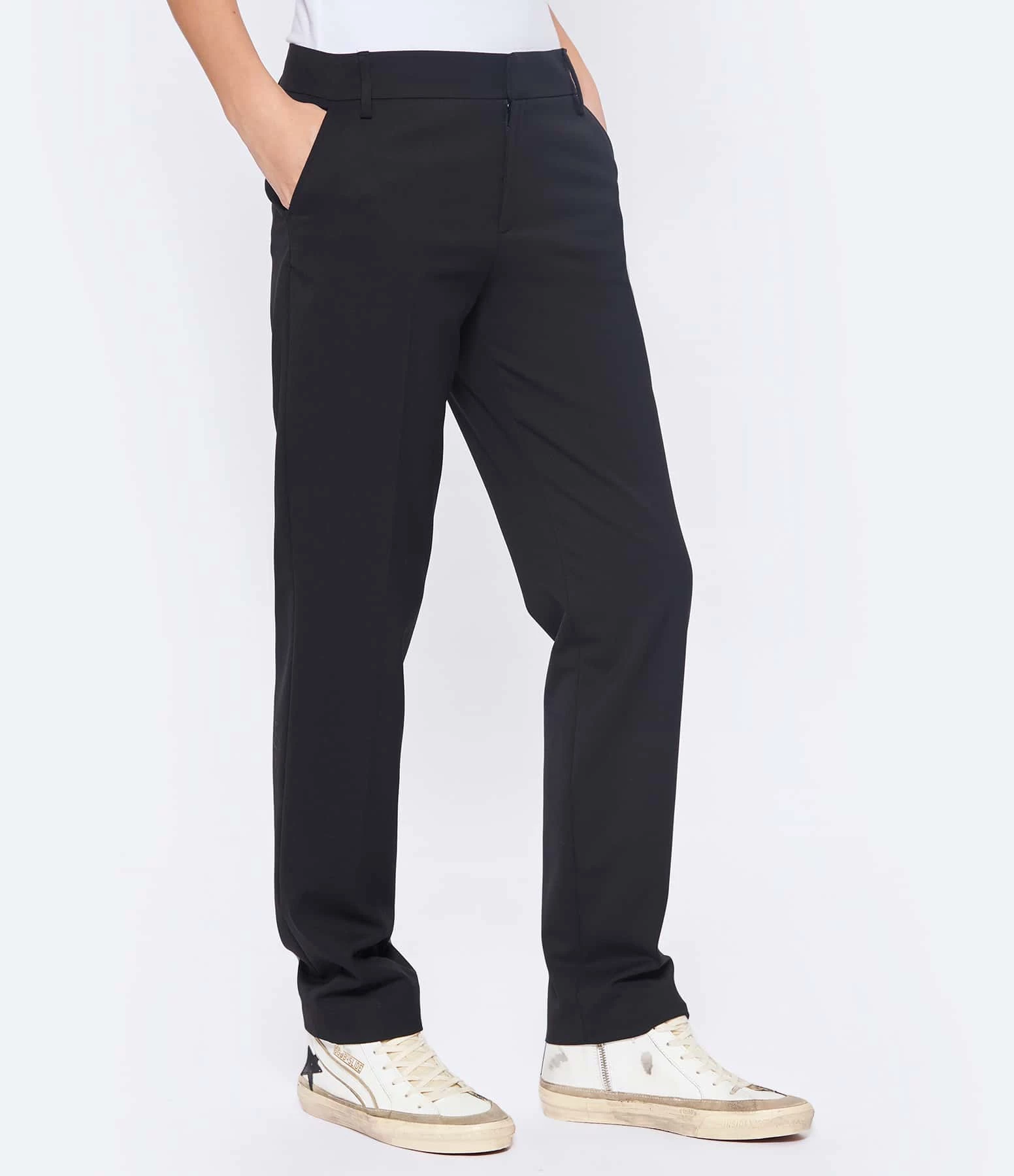 MAISON STANDARDS Pantalon Darius Laine Noir – Image 4