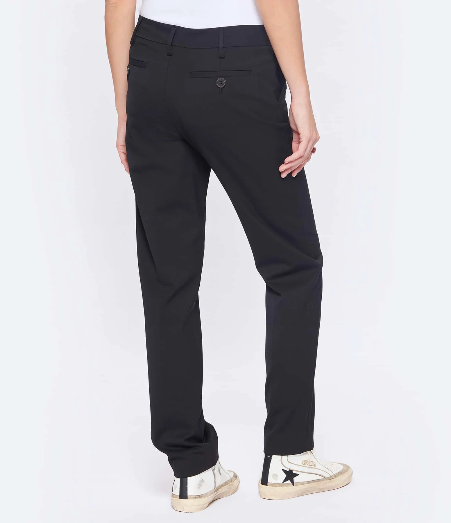 MAISON STANDARDS Pantalon Darius Laine Noir – Image 5